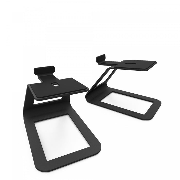 Kanto SE4 Elevated Desktop Speaker Stands for Midsize Speakers - Pair, Black