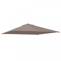Outsunny 9.8' X 9.7' Square Gazebo Canopy Replacement Uv Protected Top Cover Sun Shade Beige