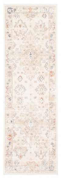 Rococo Ivory Runner Area Rug - 2'8