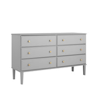 Prepac Lux 6-Drawer Dresser - Grey