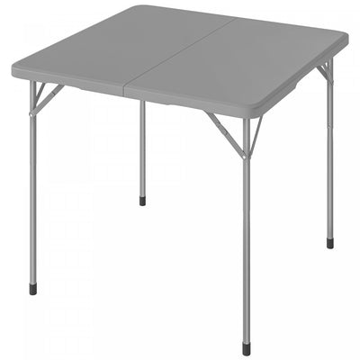 Outsunny Folding Picnic Table 34" x 34" Indoor Outdoor Use, Grey