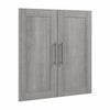 Bestar Pur 2-Door Set for 36 W Closet Organizer - Platinum Grey