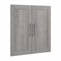 Bestar Pur 2-Door Set for 36 W Closet Organizer - Platinum Grey