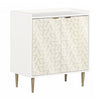 Maliza 2-Door Storage Cabinet - White Gold