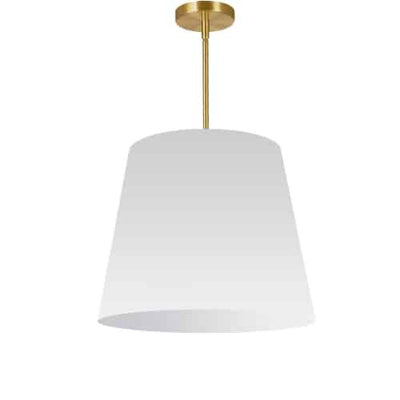 Dainolite Oversized Drum 1 Light Pendant tapered Drum Medium White Shade Lamp|Luminaire suspendu moyen de Dainolite avec très grand abat-jour cylindrique effilé blanc et 1 ampoule