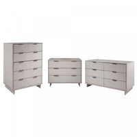 Granville Modern 3-Piece Dresser Set in Light Gray 