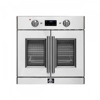 Forno Gallico 30 in. French Door Electric Wall Oven Stainless Steel, 3.68 cu.ft. - FBOEL1371-30 