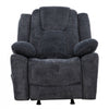Renner 38 in. Upholstered Manual Rocker Recliner with Lever - Dark Grey