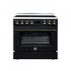 Forno Torino 36 Inch Black Induction Range, 5.36 cu.ft - FFSIN0936-36BLK Electric Range