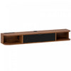 HOMCOM 47" Floating TV Stand, Wall Mounted Media Console, Walnut