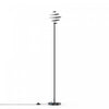 59\" Matte Black Spiral LED Floor Lamp