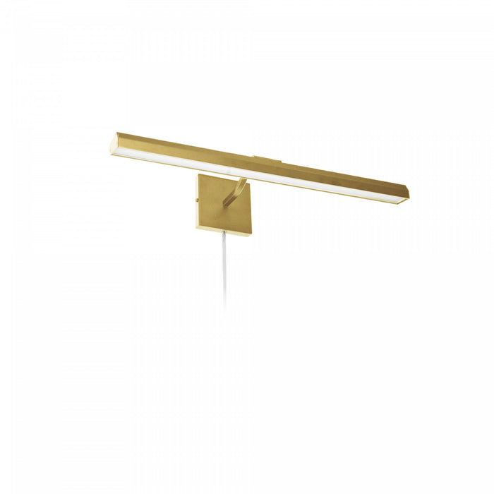 Dainolite Leonardo 24\" Picture Light 30w Aged Brass With Frosted Glass Diffuser Lamp