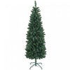 Homcom 6ft Tall Pencil Artificial Christmas Tree With Steel Base, Green