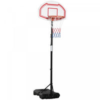 Homcom 7-8.5ft Portable Basketball Hoop With 27.5
