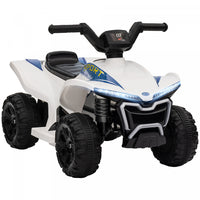 Qaba Kids Atv, 6v Battery Powered Ride-On Electric Vehicle With 1.6mph Max Speed, Headlights, Music,