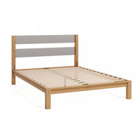Kumiki Interlocking Bamboo Platform Bed with Headboard - Queen Size 