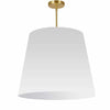 Dainolite Oversized Drum 1 Light Pendant tapered Drum Large White Shade Lamp