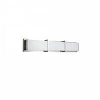 Dainolite Winston Vanity Light 36w Polished Chrome Light White Acrylic Diffuser Lamp