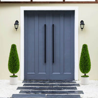 Costway 2 Pack Artificial Cedar Plant 3 Ft Potted Teardrop Shaped Bush With Premium Pe Leaves