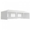 Outsunny 10' X 29' Party Tent, Canopy Tent With Sidewalls And Large Transparent Windows For Garden, Backyard, Outdoor, White