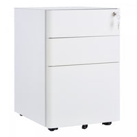 Vinsetto 3 Drawer Filing Cabinet With Lock