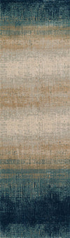 Sable Contemporary 2'2\" x 7'7\" Runner Rug in Blue Indoor Area Rug