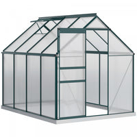 Outsunny 6' X 8' X 6.5' Polycarbonate Greenhouse Walk-in Green House