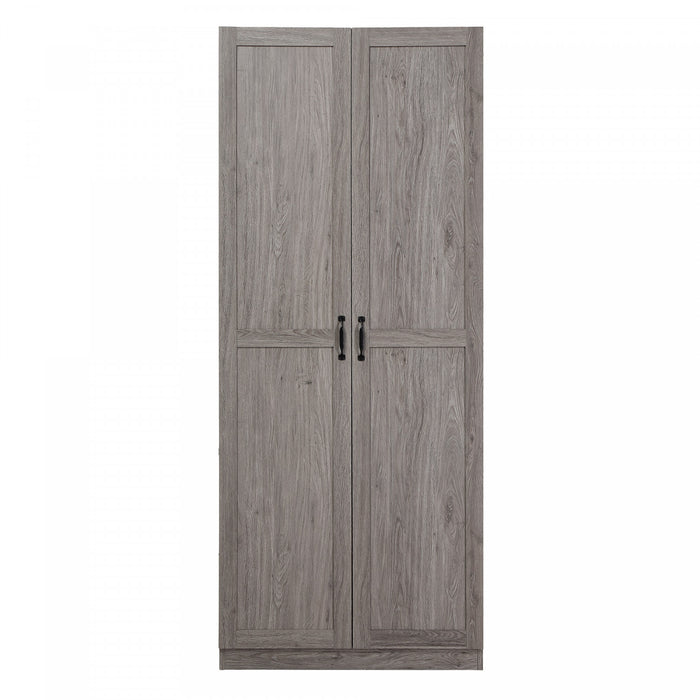 Cornelia Modern 30\" Storage Cabinet in Gray (4-Shelf)
