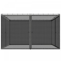 Outsunny 13' x 13' Gazebo Replacement Mosquito Netting, Dark Grey