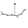 Dainolite Morgan 8 Light Horizontal Pendant Matte Black Finish Lamp