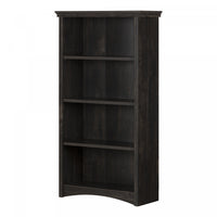 Gascony 4-Shelf Bookcase Rubbed Black - South Shore 