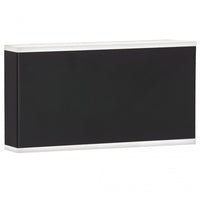 Dainolite Emery LED Wall Sconce 20w Matte Black Frosted Acrylic Diffuser Lamp
