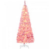 Homcom 6ft Snow Flocked Artificial Christmas Tree W/ Led Light