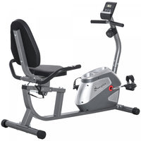 Soozier Recumbent Exercise Bike Indoor Magnetic Fitness Training Bike Stationary Workout Cycling Bik