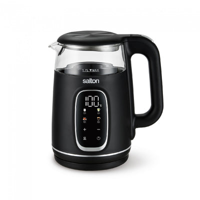 Salton Digital Touch Glass Kettle - 1.7L | Bouilloire tactile numerique en verre Salton - 1,7 L