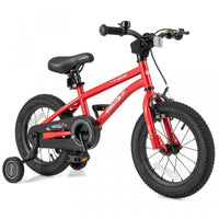 Costway 14-inch Kid's Bike For 3-5 Years Old With Adjustable Saddle & Anti-slip Handlebar Red