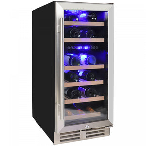 Koolatron 28 Bottle Built-In Compressor Wine Cellar Stainless Steel