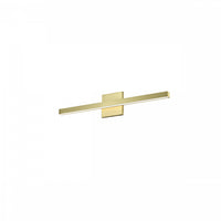 Dainolite Arandel Vanity Light 18w LED Aged Brass Frosted Acrylic Diffuser Lamp