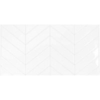 Smart Tiles Peel and Stick 2-Sheet 23 x 12 Backsplash - Blok Chevron