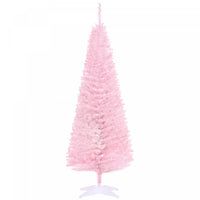 Homcom Pencil Christmas Tree, Slim Xmas Tree With Realistic Branches