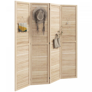 Homcom Wood Privacy Screens, Room Divider And Privacy Screens