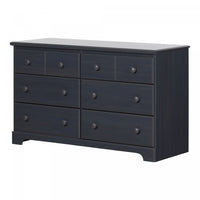 Summer Breeze 6-drawer Dresser - Blueberry 