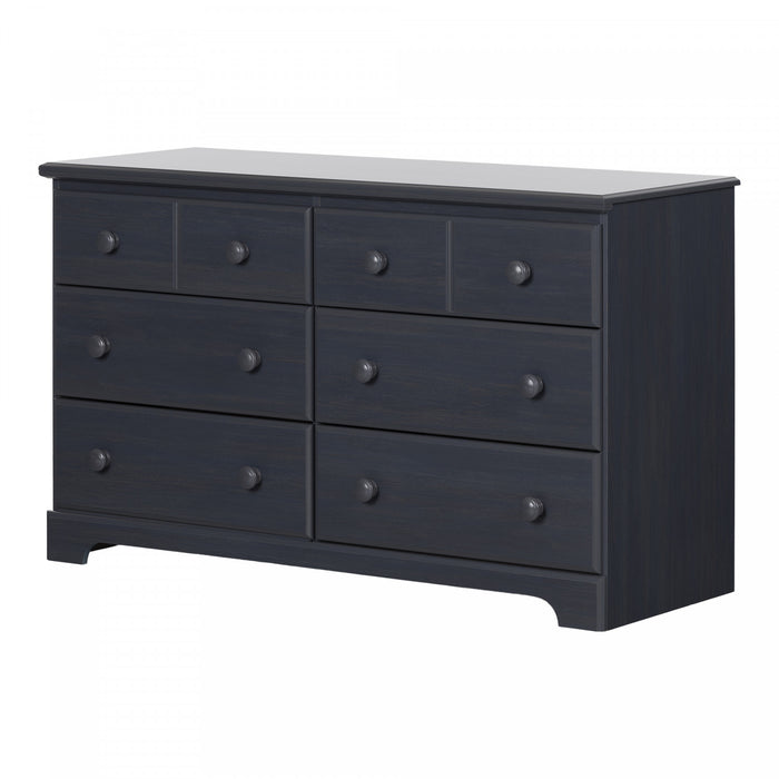 Summer Breeze 6-drawer Dresser - Blueberry 