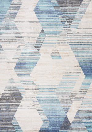 Fitzgerald Distressed Geometric Area Rug - 5'3