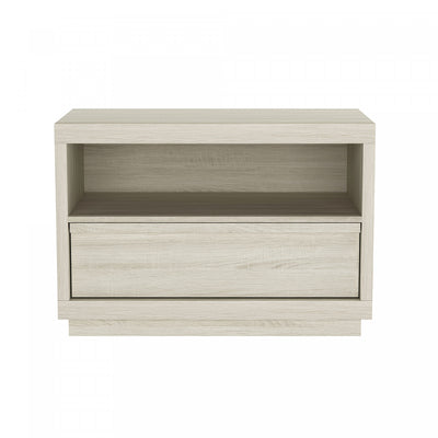Navis Contemporary 32" Nightstand in Whitewashed Oak (1-Drawer) | Table de nuit contemporaine Navis 32" en chene blanchi (1 tiroir)