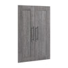 Bestar Pur 2-Door Set for 25 W Closet Organizer - Bark Grey