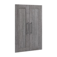 Bestar Pur 2-Door Set for 25 W Closet Organizer - Bark Grey