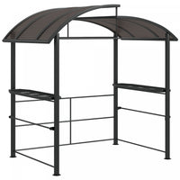Outsunny 8' X 5' Grill Gazebo Shelter With Interlaced Vented Pc Roof, Outdoor Bbq Canopy With Side S