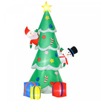 Homcom 7ft Tree Inflatable Christmas Decoration