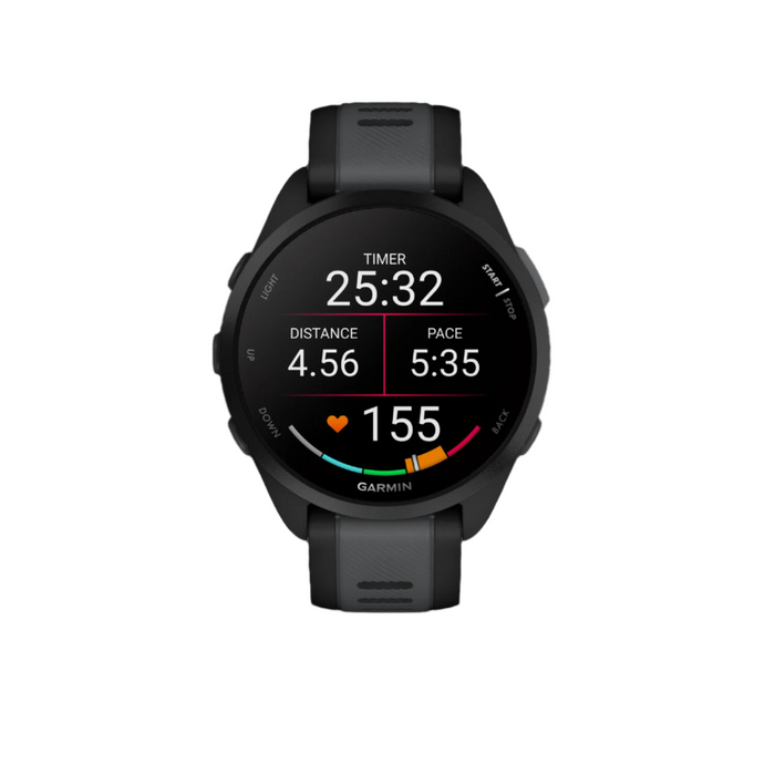 Garmin Forerunner® 165 Gps Smartwatch - Health Tracking With Amoled Display - Black/slate Gray